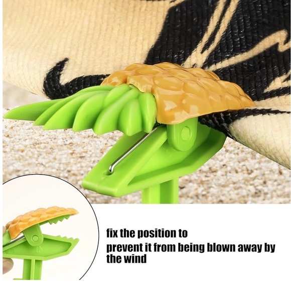 Beach towel/blanket anchor stakes with pineapple decor - Picture 4 of 4